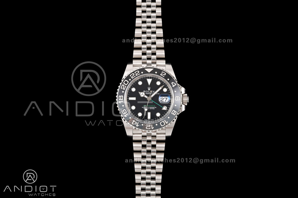 GMT-Master II 126710 GRNR 904L Steel Clean Plus 1:1 Best Edition on Jubilee Bracelet DD3285-Free Sprung